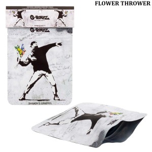G-ROLLZ | Banksy's  100x125mm Smell proof Bags - 25 Bags/8pcs in Display - [BG4040]
